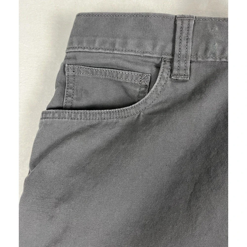 Carhartt Pants Men 52x32 Gray Rugged Flex Relaxed Fit Canvas 5 Pocket Workwear